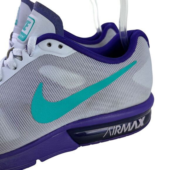 Nike Air Max Sequent 719916-504 Purple Teal Sneakers Lace Up Running Shoes sz 8 - Picture 9 of 16